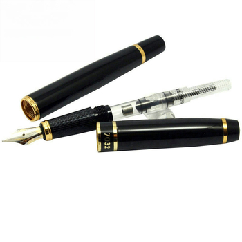 Hero 7032 művészeti toll ívelt hegly Kaligráfiához, fémből készült test, irídium tollhegy, forgó tintaellátás, ajándékdobozos csomagolás