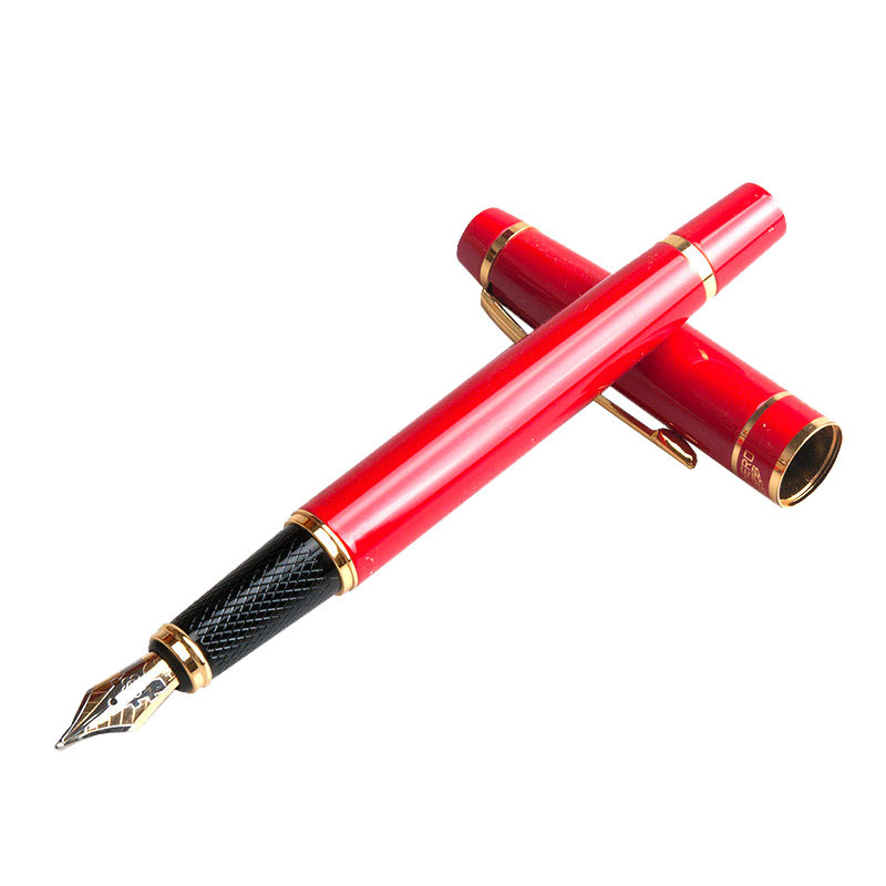 Hero 7032 művészeti toll ívelt hegly Kaligráfiához, fémből készült test, irídium tollhegy, forgó tintaellátás, ajándékdobozos csomagolás