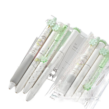 Semleges toll – Cuki Négylevelű Sorozat, PLA biológiailag lebomló burkolat, golyóstípusú hegye, műanyag tollhegy, kattintásos zárás, íráshoz és aláíráshoz