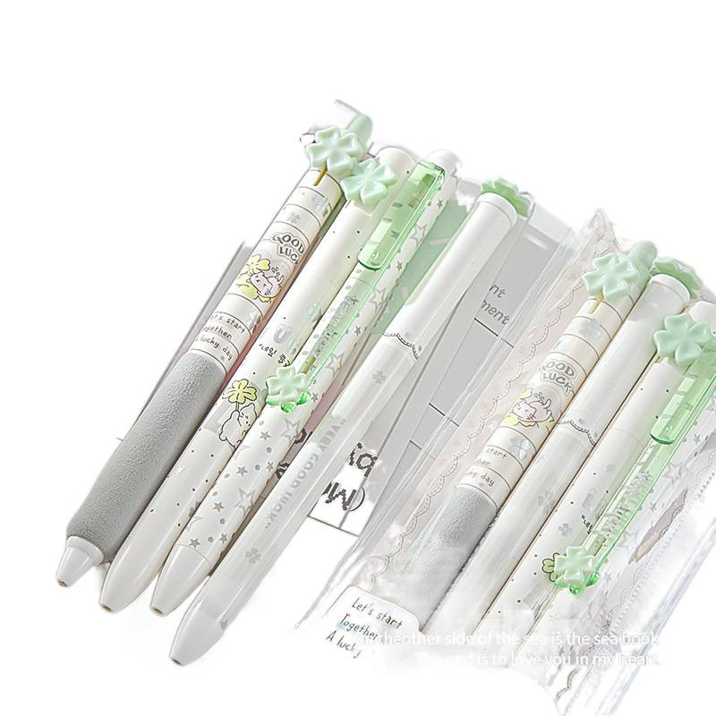 Semleges toll – Cuki Négylevelű Sorozat, PLA biológiailag lebomló burkolat, golyóstípusú hegye, műanyag tollhegy, kattintásos zárás, íráshoz és aláíráshoz