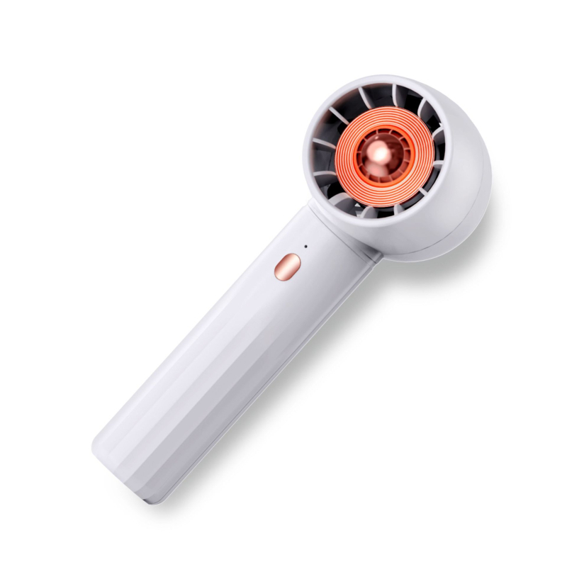 Ručni bezlopatni ventilator s ugrađenom baterijom 1200–2000 mAh, USB punjenje, 3 brzine zraka, vrijeme rada 1–3 h