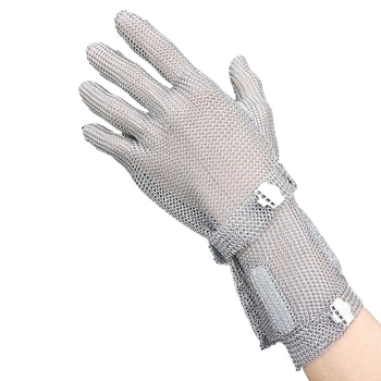 Vágásvédő kesztyű, 5. szintű vágásállósággal, fémek kezeléséhez, láncfűrész használatához, hentesüzemben és faragáshoz