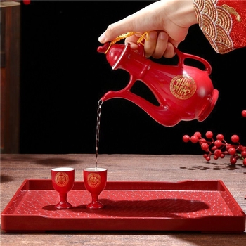 Esküvői bárkészlet sárkány és főnix motívummal, modern egyszerű stílus (Bárfelszerelés, Anyag: Egyéb, Stílus: Modern egyszerűség, Stílus típus: Egyszerű stílus, Bevezetés: 2023)