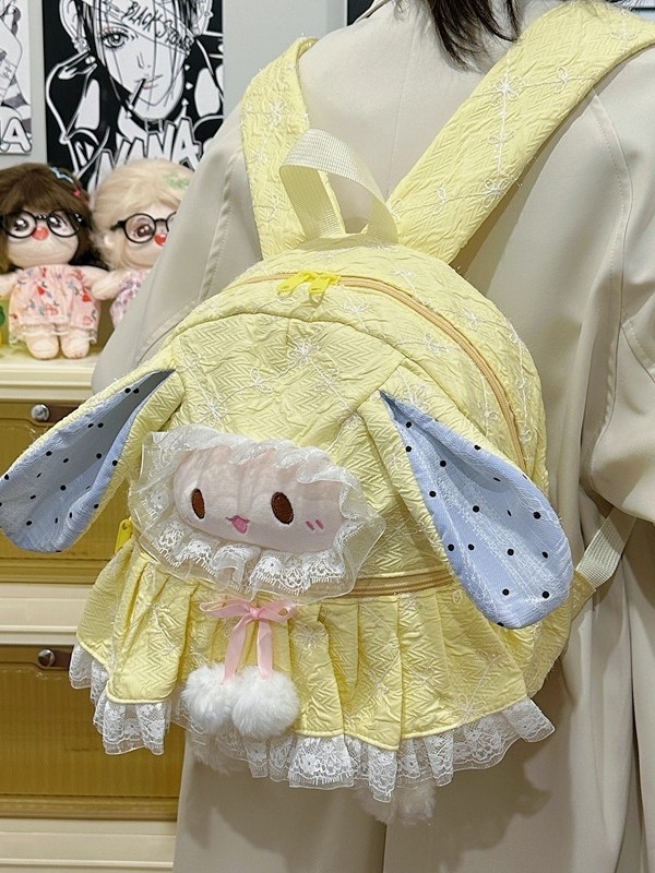 Torba za rame s karikarnim jagnjetom – pamuk, zatvarač, džep za telefon, poliester, unutarnji džep