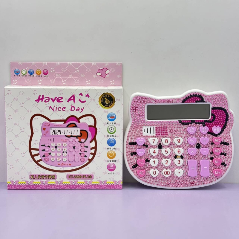 KT-2288 aritmetikai számológép nyolc számjegyű kijelzővel, napelemes működés, műanyag ház, kompatibilis gombatelepekkel.