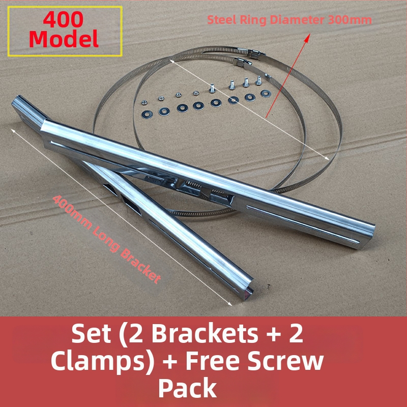 Nerezový okružný držiak na elektrický stĺp, pre pouličné osvetlenie a vodotesný box