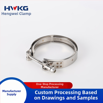 Spona z nerezovej ocele pre automobilový výfuk, drážkovaný V typ, ťažká vyrovnávacia spona Hwkg/Hengwei