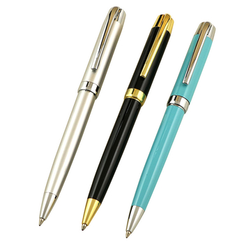 Fém golyóstoll SY-480 rácsmintás tokkal és céges logó nyomtatási lehetőséggel; hegye 1.0 mm vagy 0.7 mm; fémtest; egyedi feldolgozás