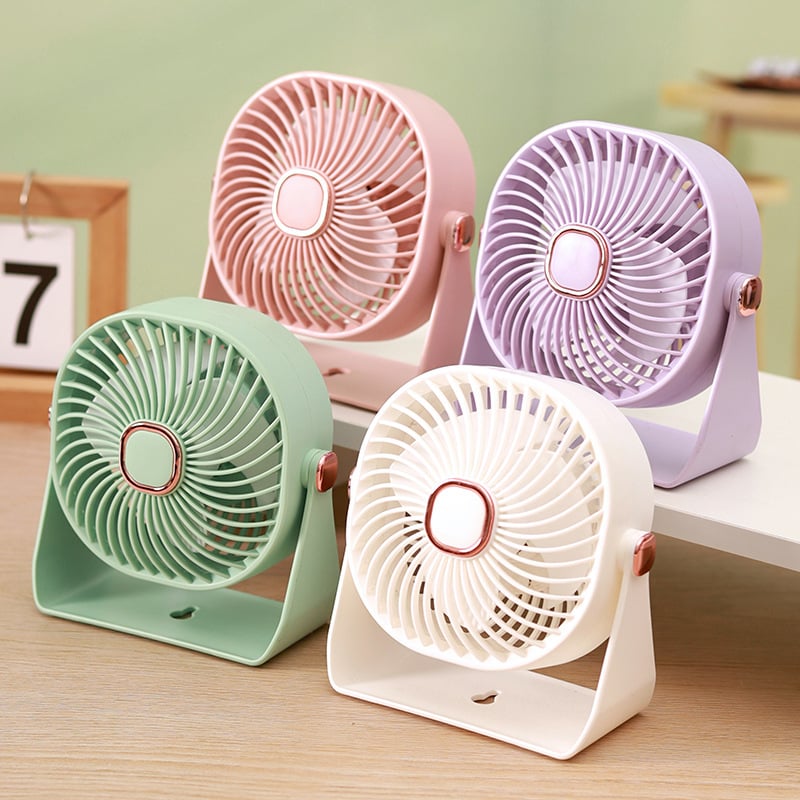 Stolni USB ventilator, 3 brzine, ugrađena baterija, 3 lopatice
