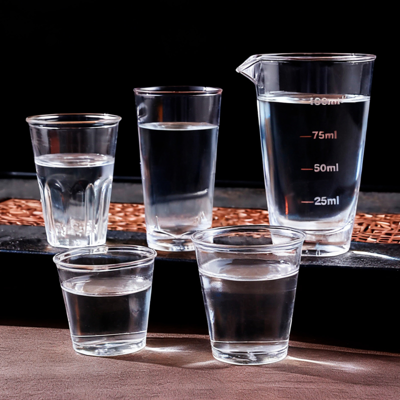 Dispenser pentru băuturi cu scară gradată — plastic transparent dur, 6 kg