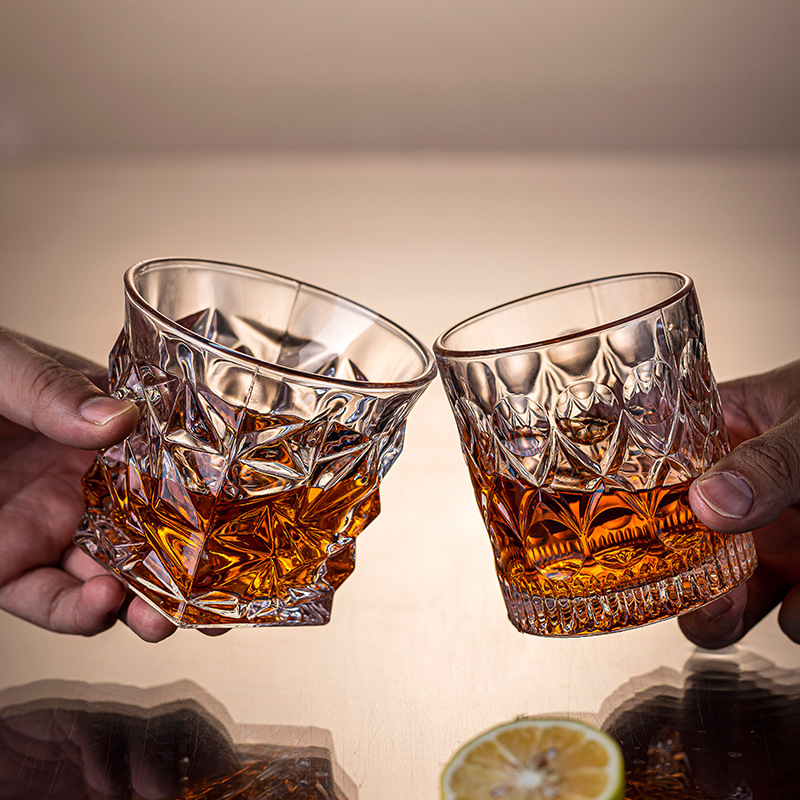Set čaša za whisky - staklo, kapacitet 401–500 ml, 6–10 kom, moderni minimalistički stil, kartonska kutija