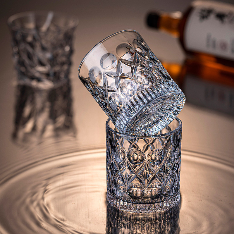 Set čaša za whisky - staklo, kapacitet 401–500 ml, 6–10 kom, moderni minimalistički stil, kartonska kutija