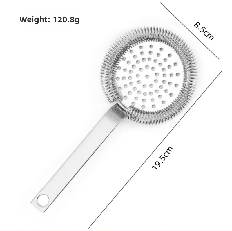 Filter za led za koktele od nehrđajućeg čelika, moderan minimalistički stil, jedno pakiranje, premium kvaliteta