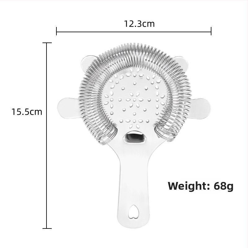 Filter za led za koktele od nehrđajućeg čelika, moderan minimalistički stil, jedno pakiranje, premium kvaliteta