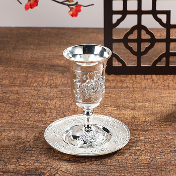 Set za vino s pladnjem za čaše — cinkov legura, lagani luksuzni retro stil, premium kvaliteta, lansiran ljeta 2023