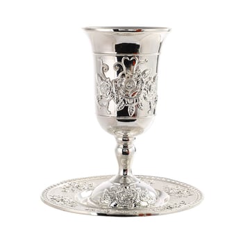 Set za vino s pladnjem za čaše — cinkov legura, lagani luksuzni retro stil, premium kvaliteta, lansiran ljeta 2023