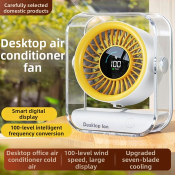 Stolni ventilator – bez lopatica, tih, 3 brzine, zamjenjiva baterija 300–500 mAh, bežično punjenje