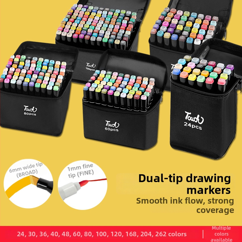 Touch Mark dvojkoncový markerový set – olejové farbivo na báze oleja, základné balenie