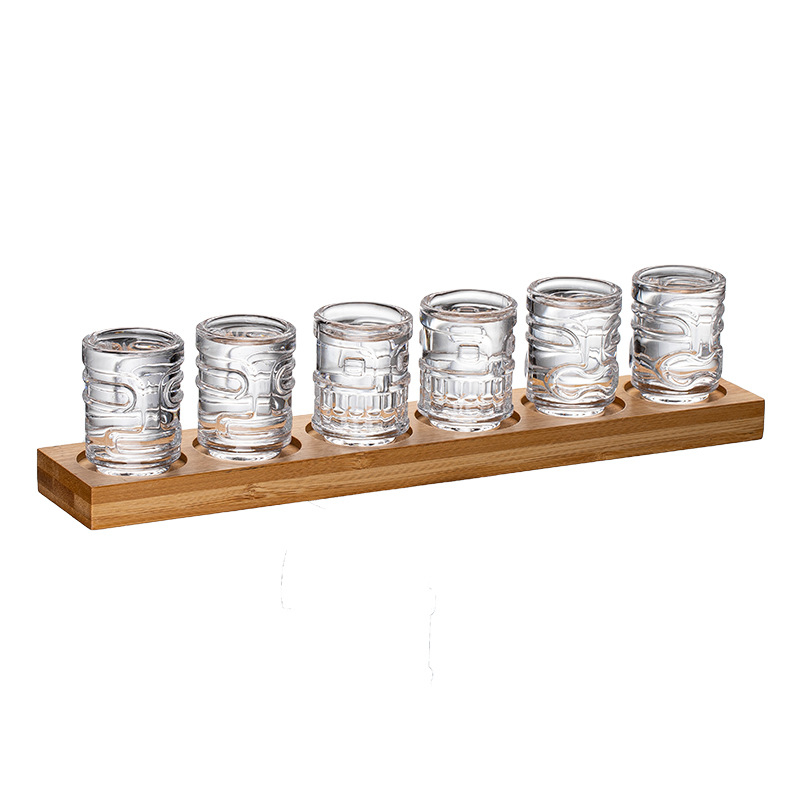 Barx koktel čaša – 301–400 ml, staklo, modern minimalistički stil s vertikalnim prugama