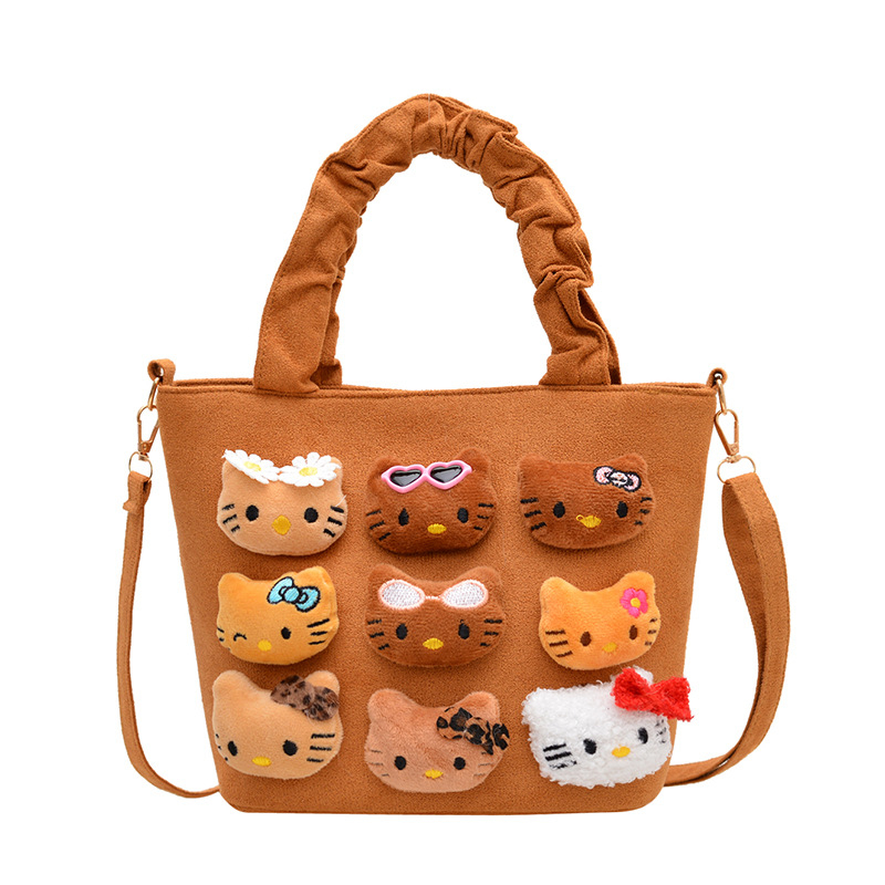 Crossbody torba s plišanim igračkom, leopard uzorak, street style, platno/textil, magnetsko zatvaranje, podstava poliester, jedna naramenica, vodoravni četvrtasti oblik