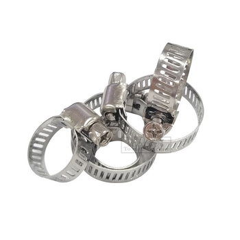 Spona na hadicu z nehrdzavejúcej ocele, americký štýl, plynové pripojenie; Menovitý priemer: podľa obrázka; Upevňovací priemer: podľa obrázka