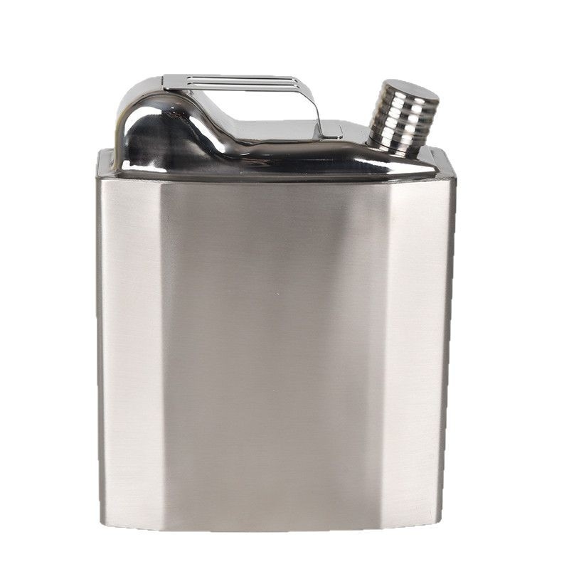 Megvastított 304 rozsdamentes acél boros kanna – hordozható kültéri, retro stílus, könnyű luxus