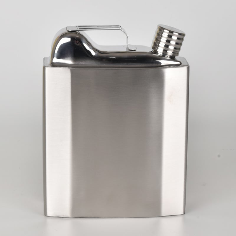 Megvastított 304 rozsdamentes acél boros kanna – hordozható kültéri, retro stílus, könnyű luxus