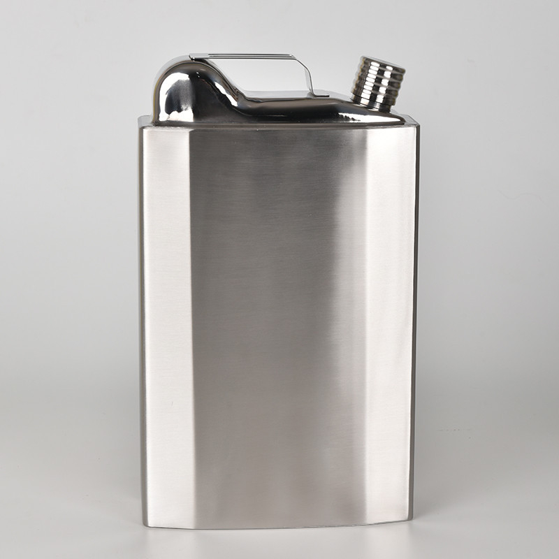 Megvastított 304 rozsdamentes acél boros kanna – hordozható kültéri, retro stílus, könnyű luxus