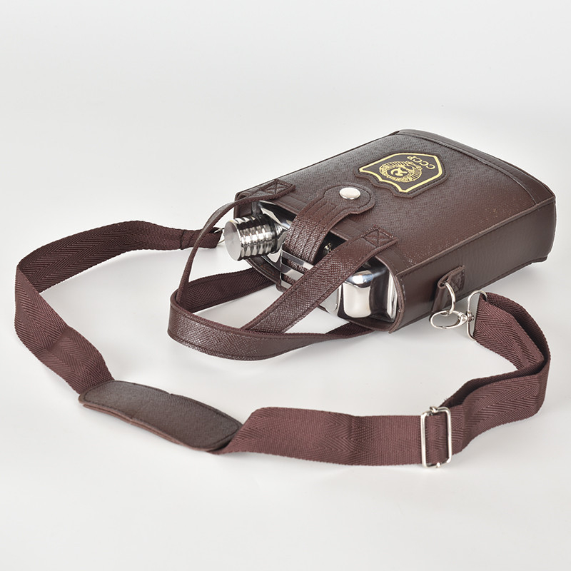 Megvastított 304 rozsdamentes acél boros kanna – hordozható kültéri, retro stílus, könnyű luxus