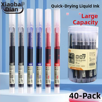 Uredsko gel olovka s brzim sušenjem tinte, visok kapacitet patrona, vrh od nehrđajućeg čelika, plastično kućište