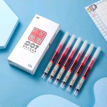 Uredsko gel olovka s brzim sušenjem tinte, visok kapacitet patrona, vrh od nehrđajućeg čelika, plastično kućište