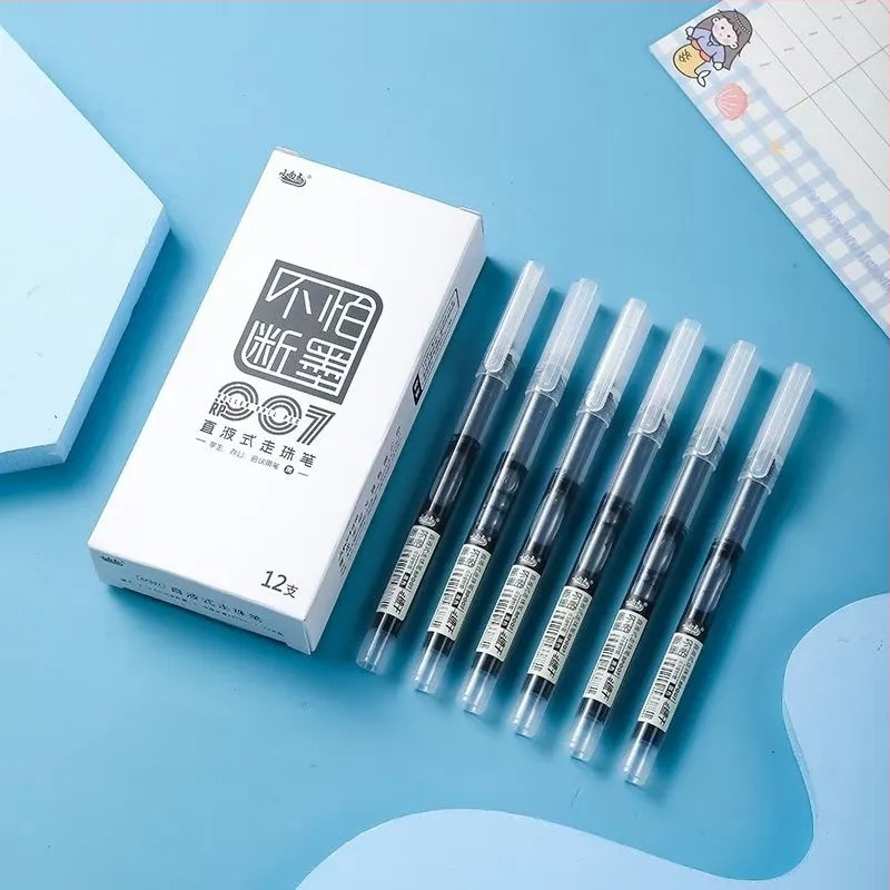 Uredsko gel olovka s brzim sušenjem tinte, visok kapacitet patrona, vrh od nehrđajućeg čelika, plastično kućište