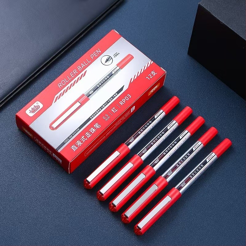 Uredsko gel olovka s brzim sušenjem tinte, visok kapacitet patrona, vrh od nehrđajućeg čelika, plastično kućište