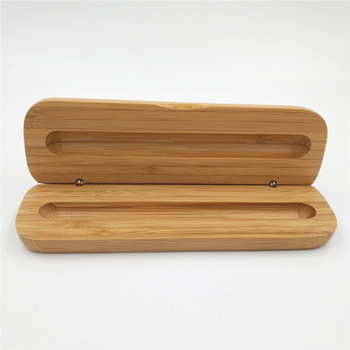 Cutie din bambus pentru stilou, cu gravură și personalizare a logo-ului