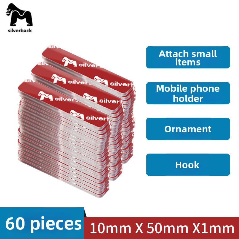 Nano obojstranná lepiaca páska, vysoká viskozita, priehľadná, malé kúsky, silné priľnutie pre auto a domov