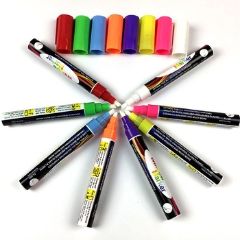 FL-001 Plastični izbrisivi marker za LED ploču – jednostrani vrh, otisak logotipa OK