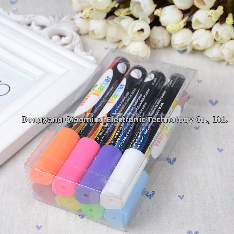 FL-001 Plastový erazovateľný marker pre LED dosku – jednohrotový, tlač loga OK