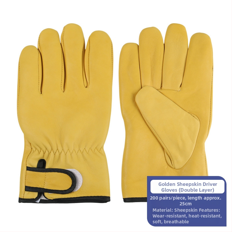 Rukavice na zváranie z ovčej kože, krátky manžet, tepelne izolované a odolné voči opotrebeniu, ochrana rúk pri zváraní (Materiál: Cortical; Rozsah použitia: zváranie; Funkcia: zváracie rukavice)
