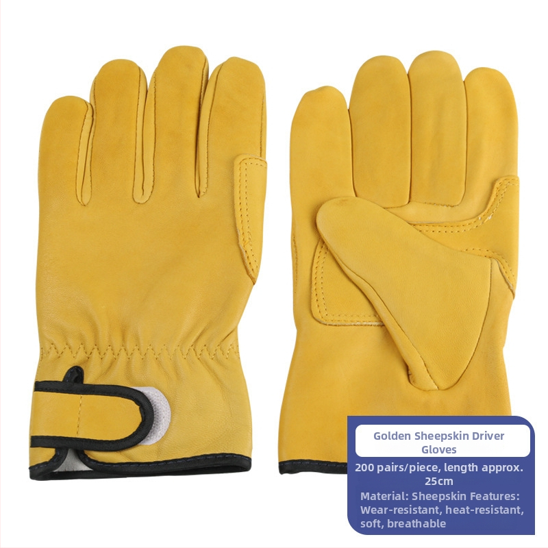Rukavice na zváranie z ovčej kože, krátky manžet, tepelne izolované a odolné voči opotrebeniu, ochrana rúk pri zváraní (Materiál: Cortical; Rozsah použitia: zváranie; Funkcia: zváracie rukavice)
