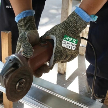 Rukavice od teleće kože s čeličnim žicom – protuklizne, otporne na rezanje, otporne na probijanje, trošenje, zaštita razine 5