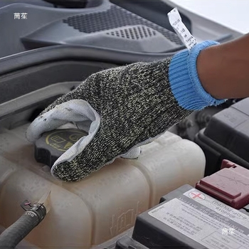 Rukavice od teleće kože s čeličnim žicom – protuklizne, otporne na rezanje, otporne na probijanje, trošenje, zaštita razine 5