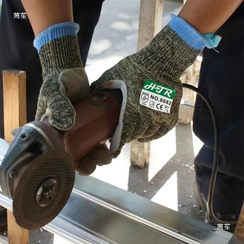 Rukavice od teleće kože s čeličnim žicom – protuklizne, otporne na rezanje, otporne na probijanje, trošenje, zaštita razine 5