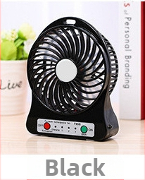 Prenosný USB dobíjateľný tichý stolný ventilátor, PVC materiál, stolný štýl, možnosť prispôsobenia