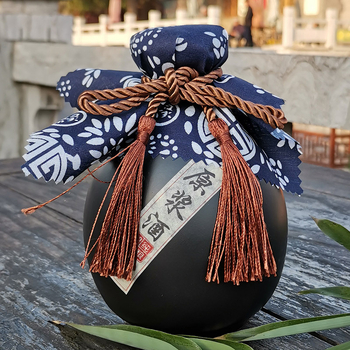 Ősrégi kerámia boros kanna, retro-lux stílus, nyomtatott logóval, első osztályú minőség, egyedi csomagolás, borhoz