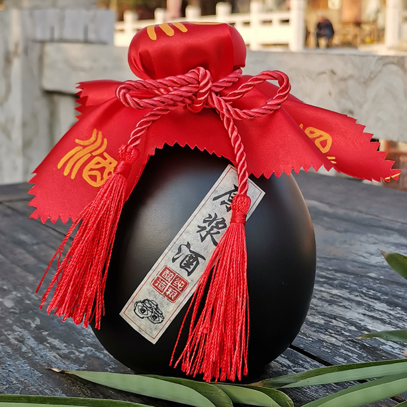 Ősrégi kerámia boros kanna, retro-lux stílus, nyomtatott logóval, első osztályú minőség, egyedi csomagolás, borhoz