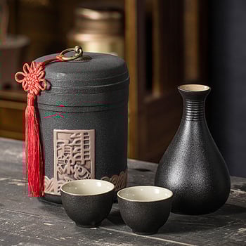 Bormelegítő készlet Shengsheng márka, modern egyszerű stílus, nyomtatott logó, borhoz