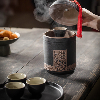 Bormelegítő készlet Shengsheng márka, modern egyszerű stílus, nyomtatott logó, borhoz