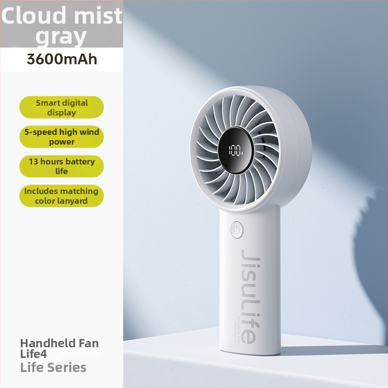 Ručný mini USB ventilátor Life4, z plastu, jednoduchý štýl, prenosný, vhodný pre študentov, cestovanie, služobná cesta, kancelária, internát