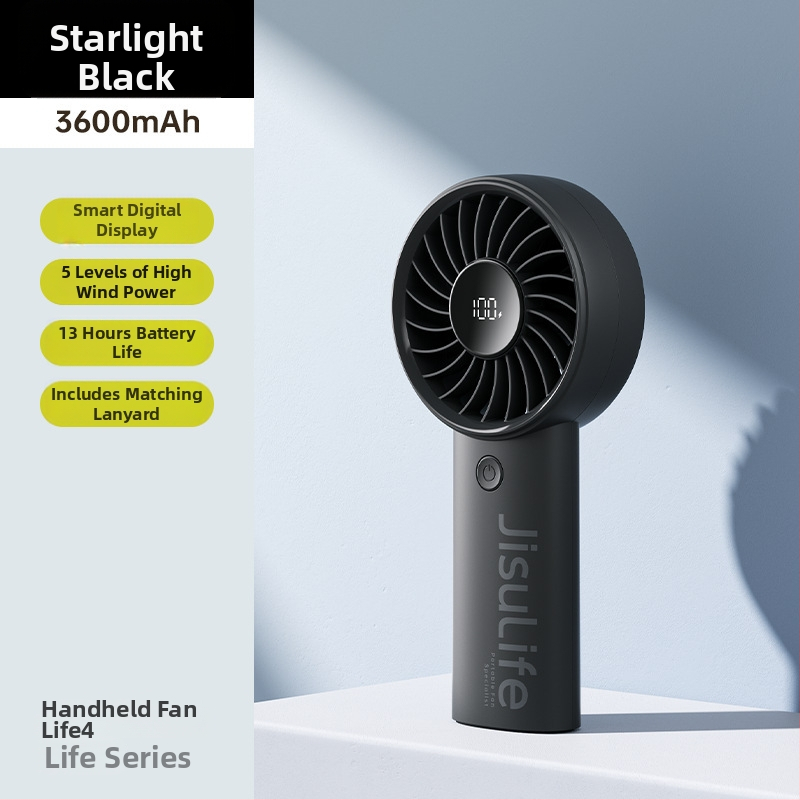 Ručný mini USB ventilátor Life4, z plastu, jednoduchý štýl, prenosný, vhodný pre študentov, cestovanie, služobná cesta, kancelária, internát