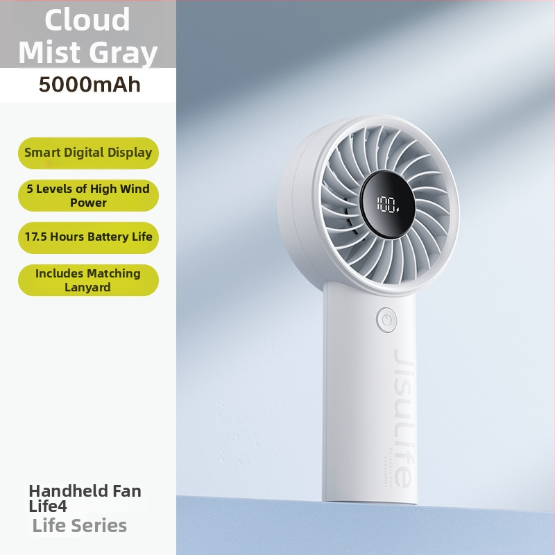 Ručný mini USB ventilátor Life4, z plastu, jednoduchý štýl, prenosný, vhodný pre študentov, cestovanie, služobná cesta, kancelária, internát